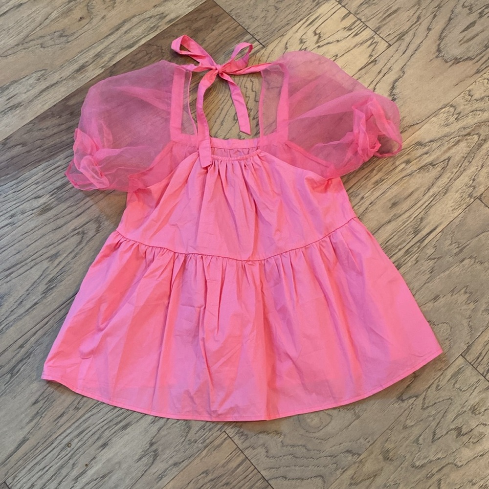 Tuckernut Pomander Place Tinsley Peplum Top XS - Picture 6 of 6
